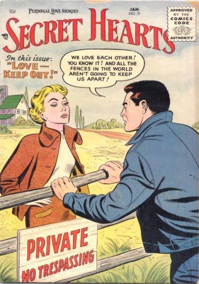 Cover for Secret Hearts (DC, 1949 series) #31