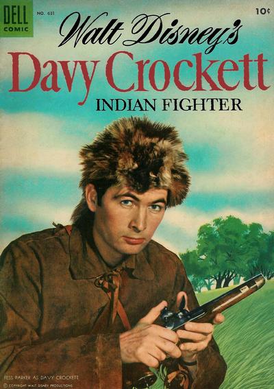 Cover for Four Color (Dell, 1942 series) #631 - Walt Disney's Davy Crockett Indian Fighter