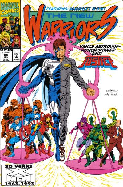 Cover for The New Warriors (Marvel, 1990 series) #36
