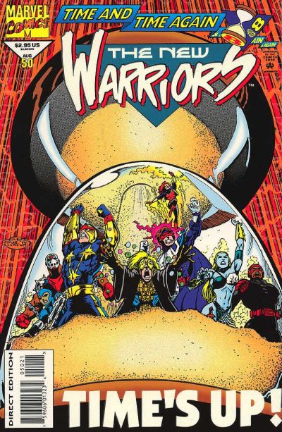 Cover for The New Warriors (Marvel, 1990 series) #50 [Glow in the Dark Cover]