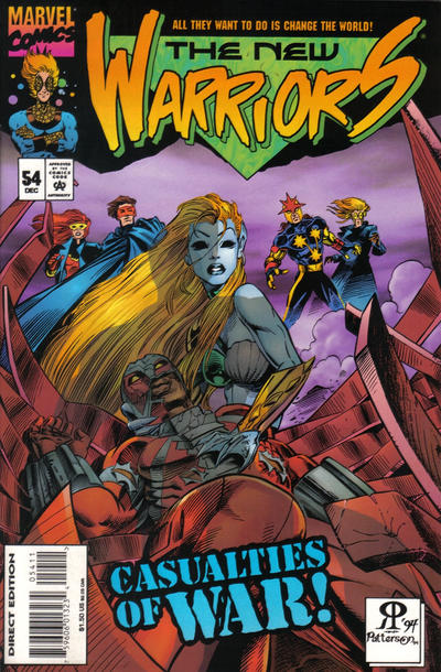 Cover for The New Warriors (Marvel, 1990 series) #54