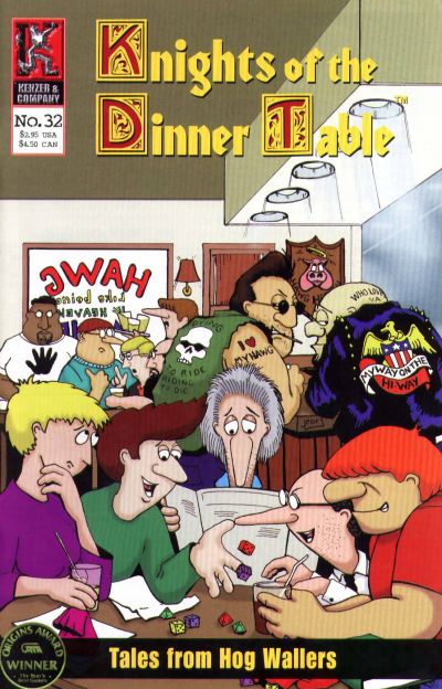 Cover for Knights of the Dinner Table (Kenzer and Company, 1997 series) #32