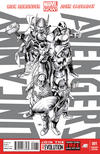 Cover Thumbnail for Uncanny Avengers (2012 series) #1 [Black And White Variant]