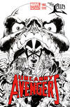 Cover Thumbnail for Uncanny Avengers (2012 series) #1 [The Lair Black and White Variant]