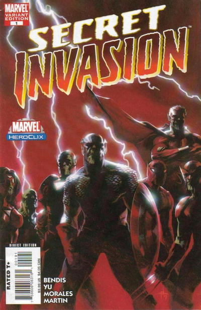 Cover for Secret Invasion (Marvel, 2008 series) #1 [Variant Edition - Heroclix]