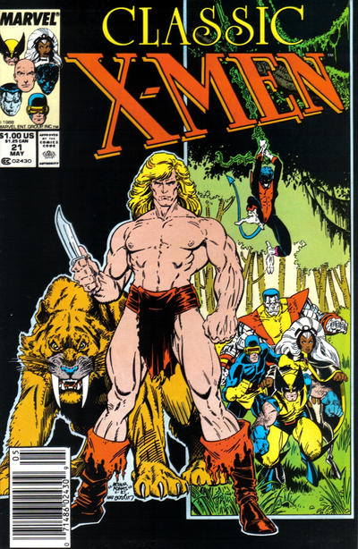 Cover for Classic X-Men (Marvel, 1986 series) #21 [Newsstand]