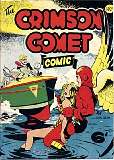 Cover for The Crimson Comet Comic (H. John Edwards, 1949 series) #2