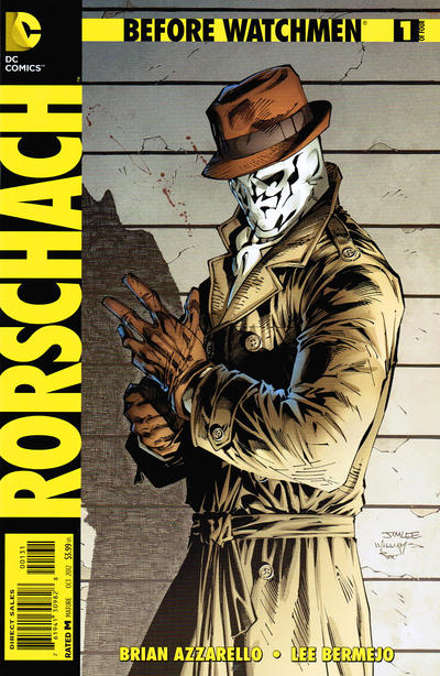 Cover for Before Watchmen: Rorschach (DC, 2012 series) #1 [Jim Lee / Scott Williams Cover]