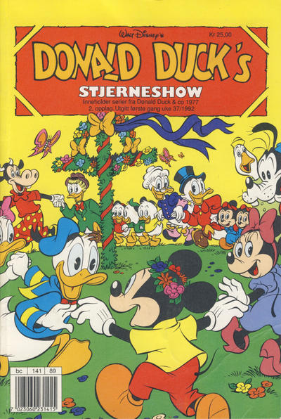 Cover for Donald Ducks Show (Hjemmet / Egmont, 1957 series) #[76] - Stjerneshow 1992 [Reutsendelse]