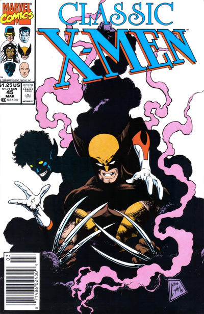 Cover for Classic X-Men (Marvel, 1986 series) #45 [Newsstand]