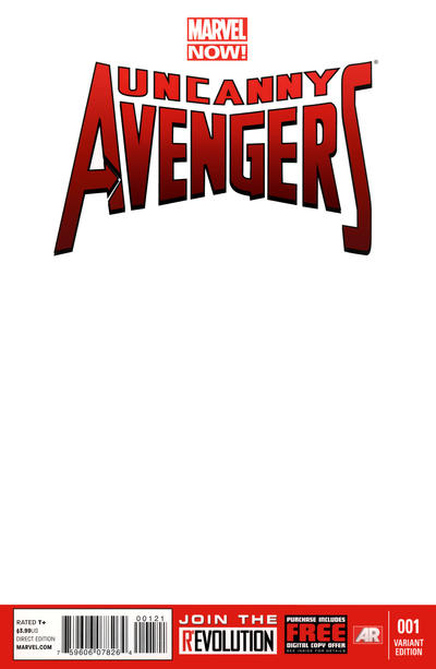 Cover for Uncanny Avengers (Marvel, 2012 series) #1 [Blank Cover Variant]