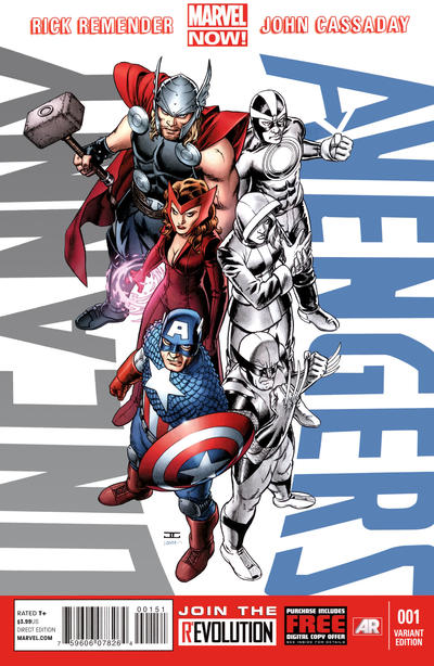 Cover for Uncanny Avengers (Marvel, 2012 series) #1 [Avengers Variant]