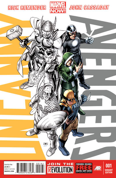 Cover for Uncanny Avengers (Marvel, 2012 series) #1 [X-Men Variant]