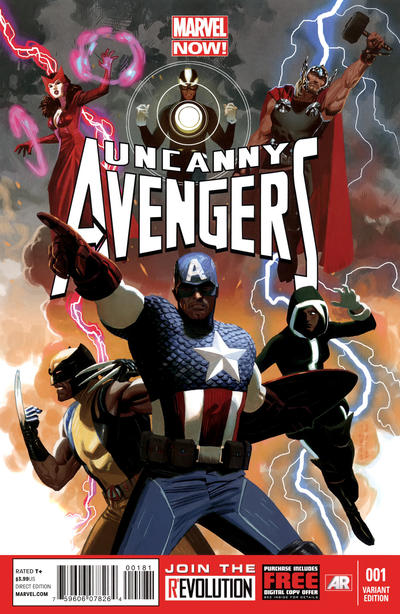 Cover for Uncanny Avengers (Marvel, 2012 series) #1 [Daniel Acuña Variant]