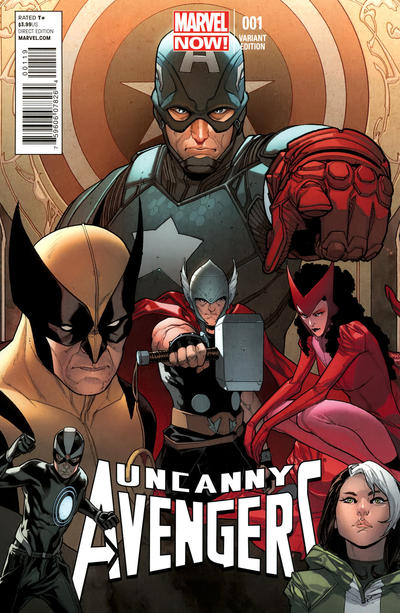 Cover for Uncanny Avengers (Marvel, 2012 series) #1 [Sara Pichelli retailer incentive variant]