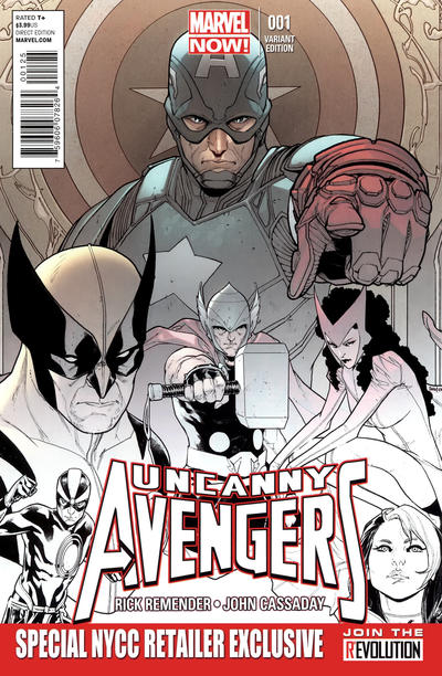 Cover for Uncanny Avengers (Marvel, 2012 series) #1 [Special NYCC Retailer Exclusive]