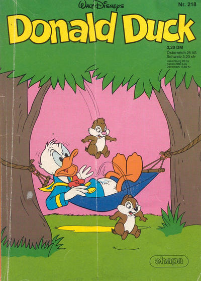 Cover for Donald Duck (Egmont Ehapa, 1974 series) #218