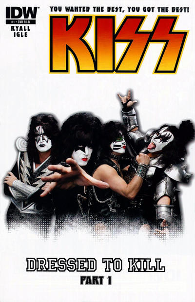 Cover for Kiss (IDW, 2012 series) #1 [Cover RI-B - Photo Variant]