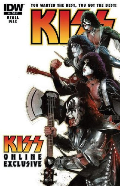 Cover for Kiss (IDW, 2012 series) #1 [Cover RI - Online Exclusive by Nick Runge]
