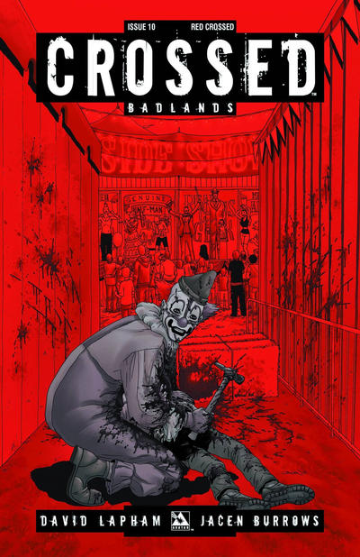Cover for Crossed Badlands (Avatar Press, 2012 series) #10 [Incentive Red Crossed Cover - Jacen Burrows]