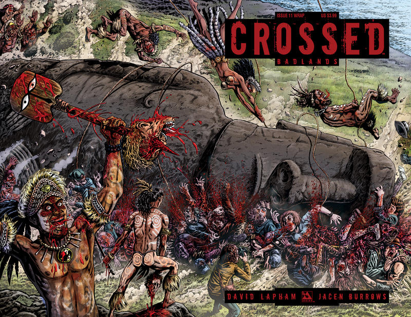 Cover for Crossed Badlands (Avatar Press, 2012 series) #11 [Wraparound Cover - Raulo Caceres]