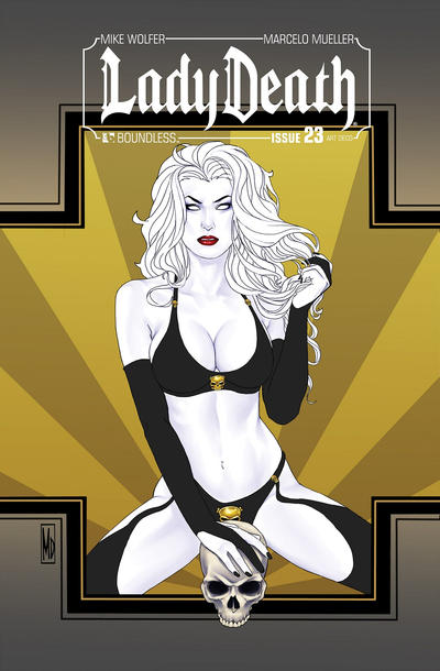 Cover for Lady Death (Avatar Press, 2010 series) #23 [Art Deco variant]