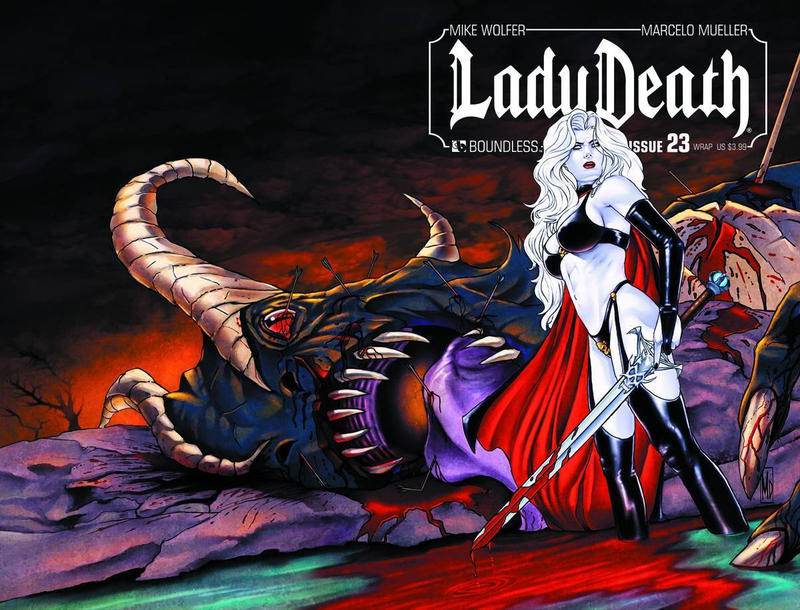 Cover for Lady Death (Avatar Press, 2010 series) #23 [Wraparound variant]