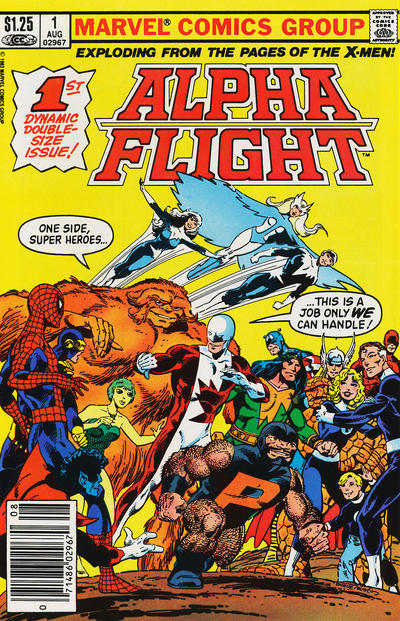Cover for Alpha Flight (Marvel, 1983 series) #1 [Canadian]