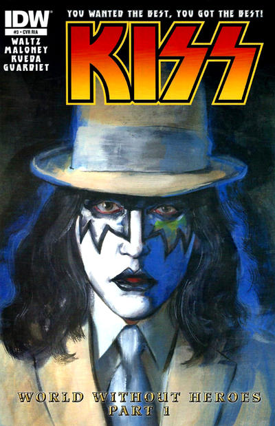 Cover for Kiss (IDW, 2012 series) #3 [Cover RI-A by Michael Gaydos]