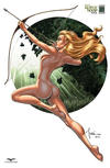 Cover Thumbnail for Grimm Fairy Tales Presents Robyn Hood (2012 series) #1 [Cover I - CS Moore Studios Nude Exclusive - Billy Tucci]