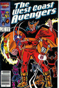 Cover Thumbnail for West Coast Avengers (Marvel, 1985 series) #9 [Newsstand]
