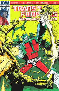 Cover Thumbnail for Transformers: Regeneration One (IDW, 2012 series) #85 [Cover RI - Incentive Geoff Senior Variant]