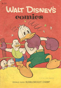 Cover Thumbnail for Walt Disney's Comics (W. G. Publications; Wogan Publications, 1946 series) #215