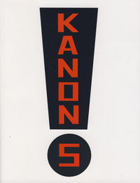 Cover Thumbnail for Kanon (No Comprendo Press, 2006 series) #5