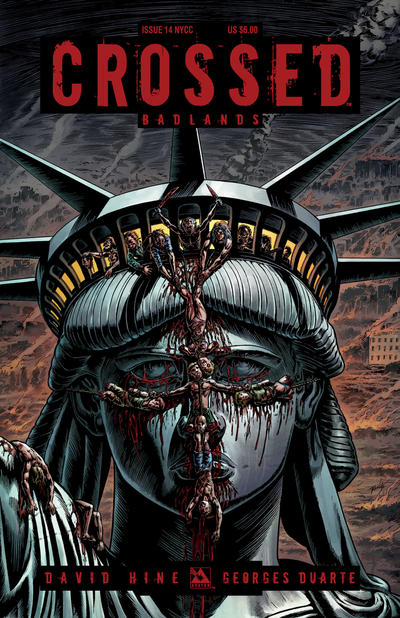 Cover for Crossed Badlands (Avatar Press, 2012 series) #14 [2012 NYCC Exclusive Cover - Raulo Caceres]
