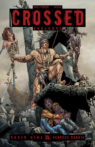 Cover for Crossed Badlands (Avatar Press, 2012 series) #14 [Torture Cover - Gianluca Pagliarani]