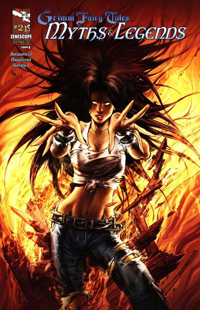 Cover for Grimm Fairy Tales Myths & Legends (Zenescope Entertainment, 2011 series) #21 [Cover A Keu Cha]