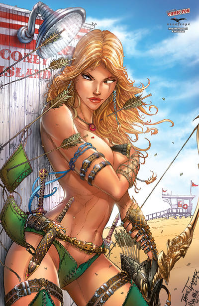 Cover for Grimm Fairy Tales Presents Robyn Hood (Zenescope Entertainment, 2012 series) #1 [Cover D - 2012 New York Comic Con Exclusive - Jamie Tyndall]