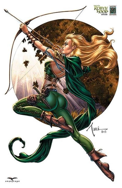 Cover for Grimm Fairy Tales Presents Robyn Hood (Zenescope Entertainment, 2012 series) #1 [Cover H - CS Moore Studios Exclusive - Billy Tucci]