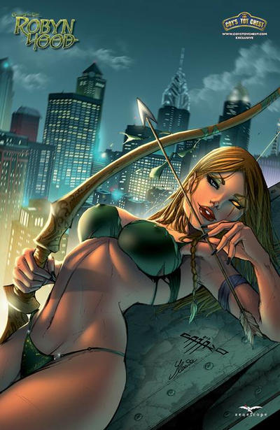 Cover for Grimm Fairy Tales Presents Robyn Hood (Zenescope Entertainment, 2012 series) #1 [Cover G - Coy's Toy Chest Exclusive - Giuseppe Cafaro]