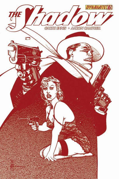 Cover for The Shadow (Dynamite Entertainment, 2012 series) #6 ["Bloody Red" Retailer Incentive Howard Chaykin]
