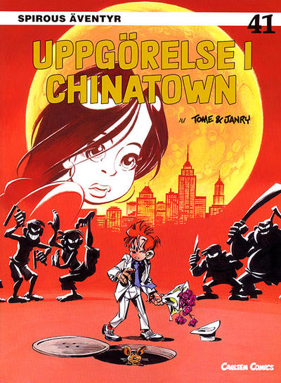 Cover for Spirous äventyr (Bonnier Carlsen, 1993 series) #41 - Uppgörelse i Chinatown