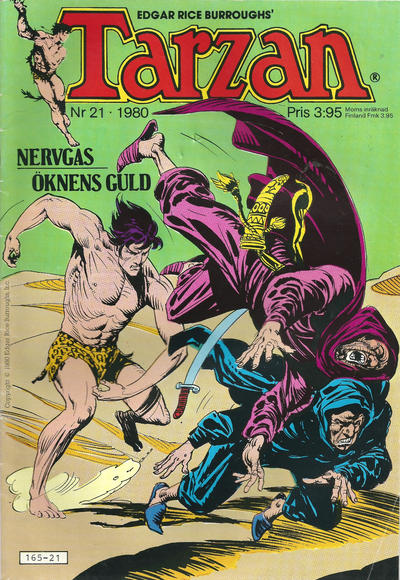 Cover for Tarzan (Atlantic Förlags AB, 1977 series) #21/1980