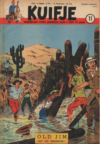 Cover for Kuifje (Le Lombard, 1946 series) #11/1952