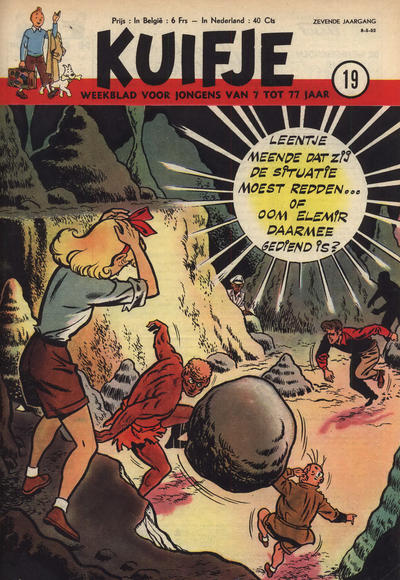 Cover for Kuifje (Le Lombard, 1946 series) #19/1952