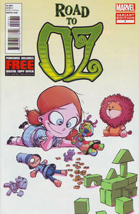 Cover for Road to Oz (Marvel, 2012 series) #1 [Skottie Young Baby Variant]