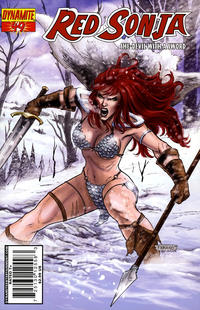 Cover for Red Sonja (Dynamite Entertainment, 2005 series) #49 [Cover B by Fabiano Neves]