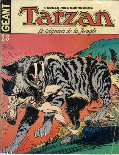 Cover for Tarzan Géant (Sage - Sagédition, 1969 series) #28