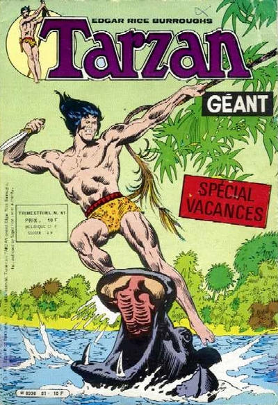 Cover for Tarzan Géant (Sage - Sagédition, 1969 series) #51