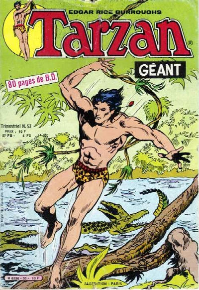 Cover for Tarzan Géant (Sage - Sagédition, 1969 series) #53